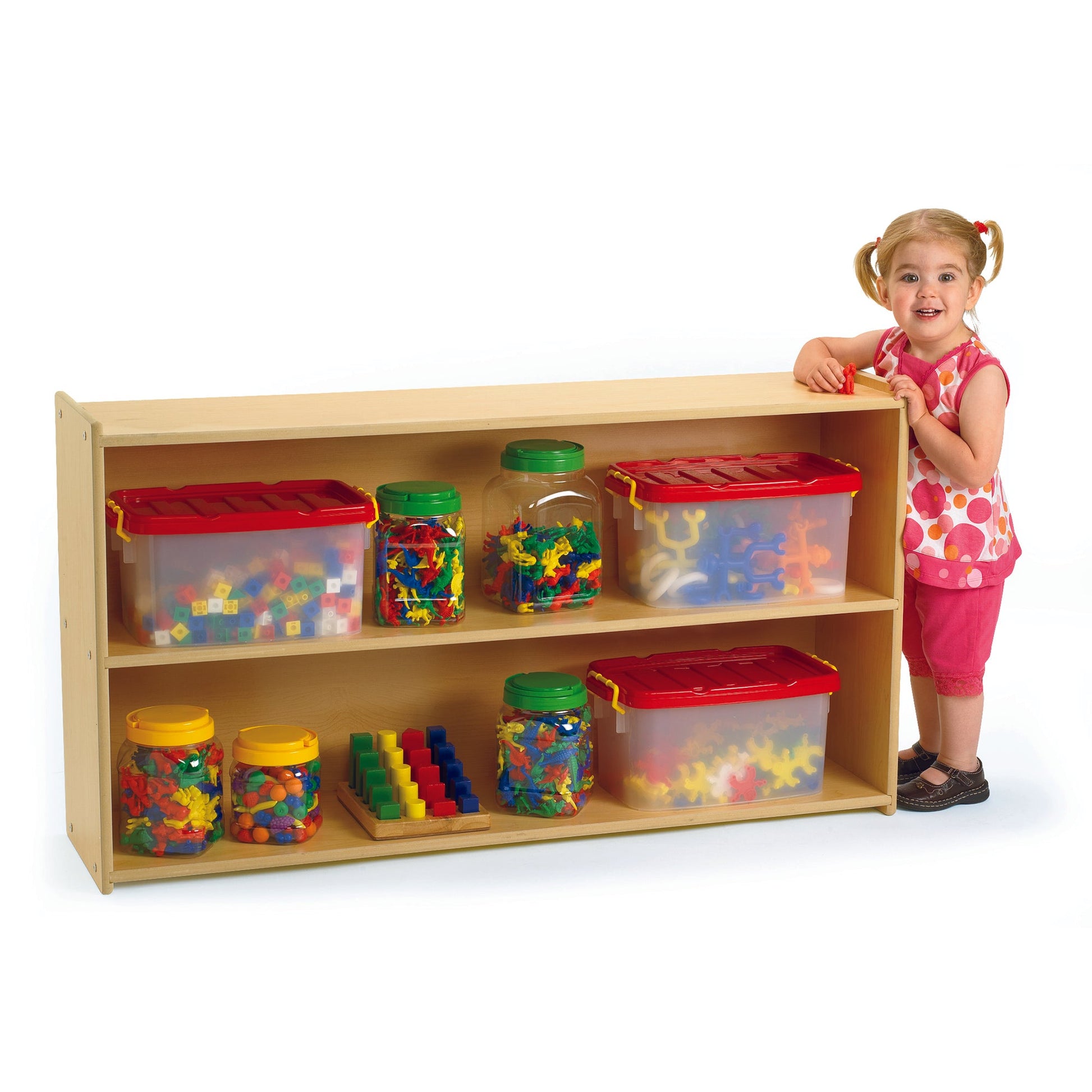 Angeles Value Line 48"L 2-Shelf Storage - 48"L x 12"W x 27"H (ANG7173) - SchoolOutlet