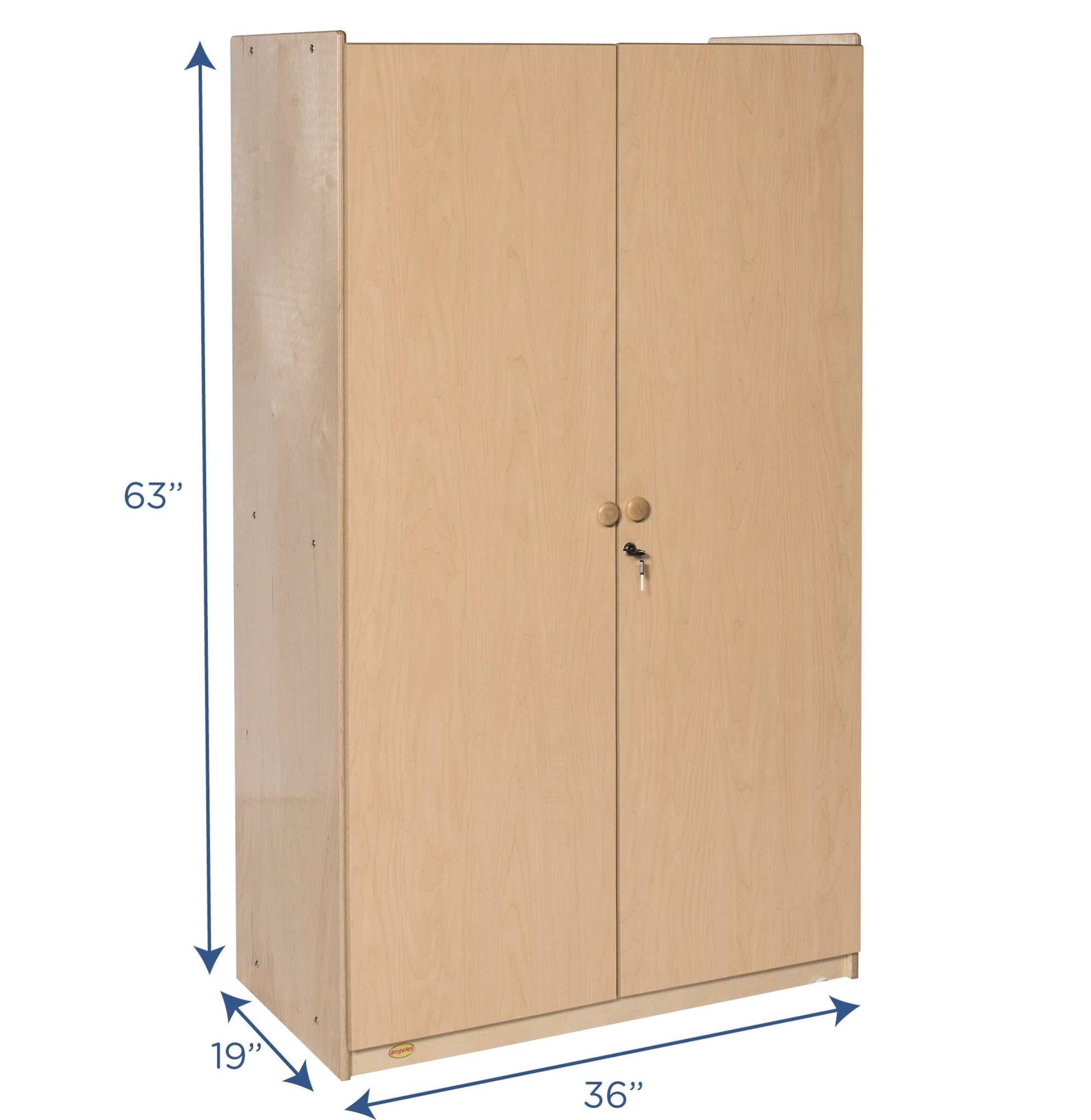 Angeles Value Line Teacher's Storage Cabinet - 36"L x 19"W x 63"H (ANG7178) - SchoolOutlet