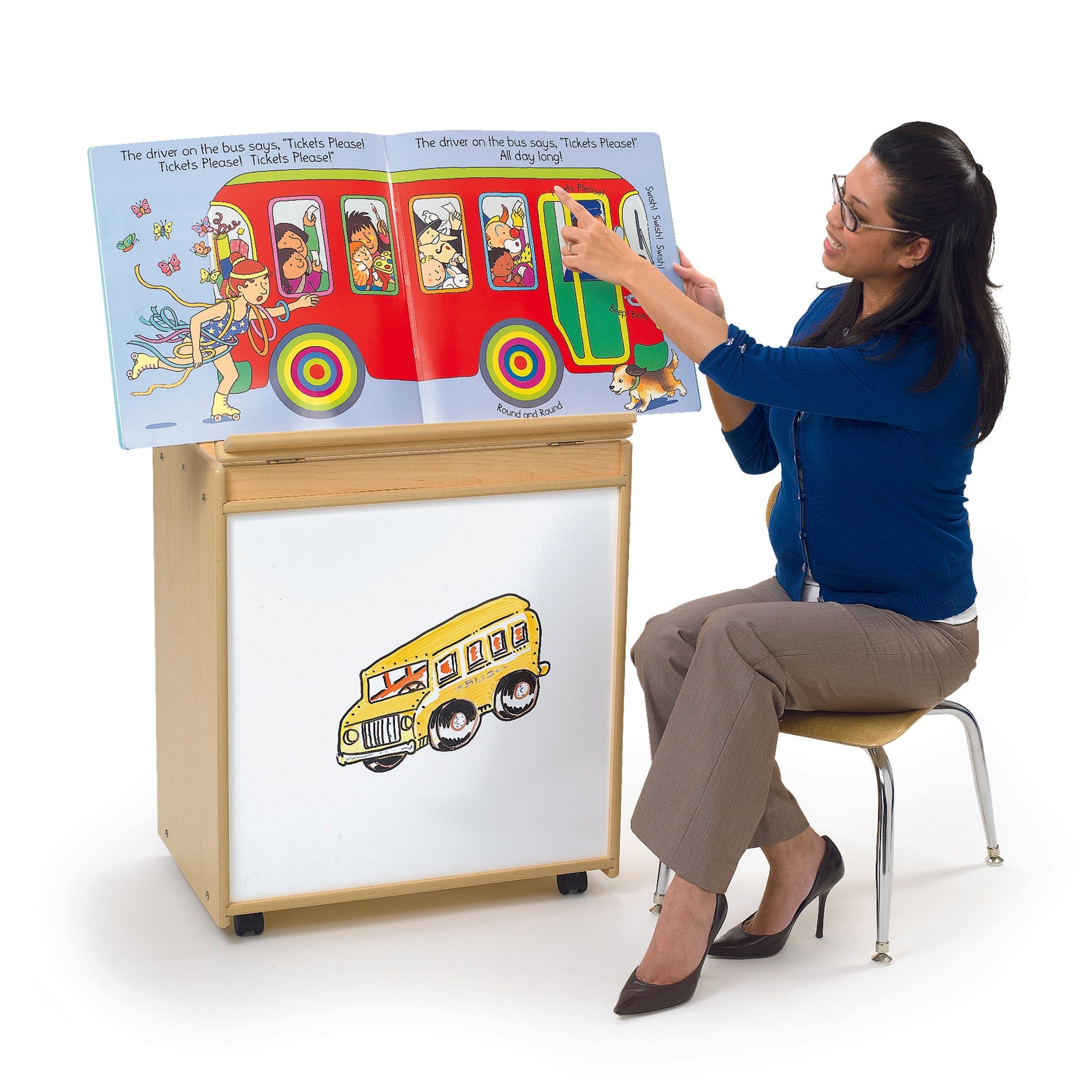 Angeles Value Line Big Book Display - 25"L x 16"W x 30"H (ANG7179) - SchoolOutlet