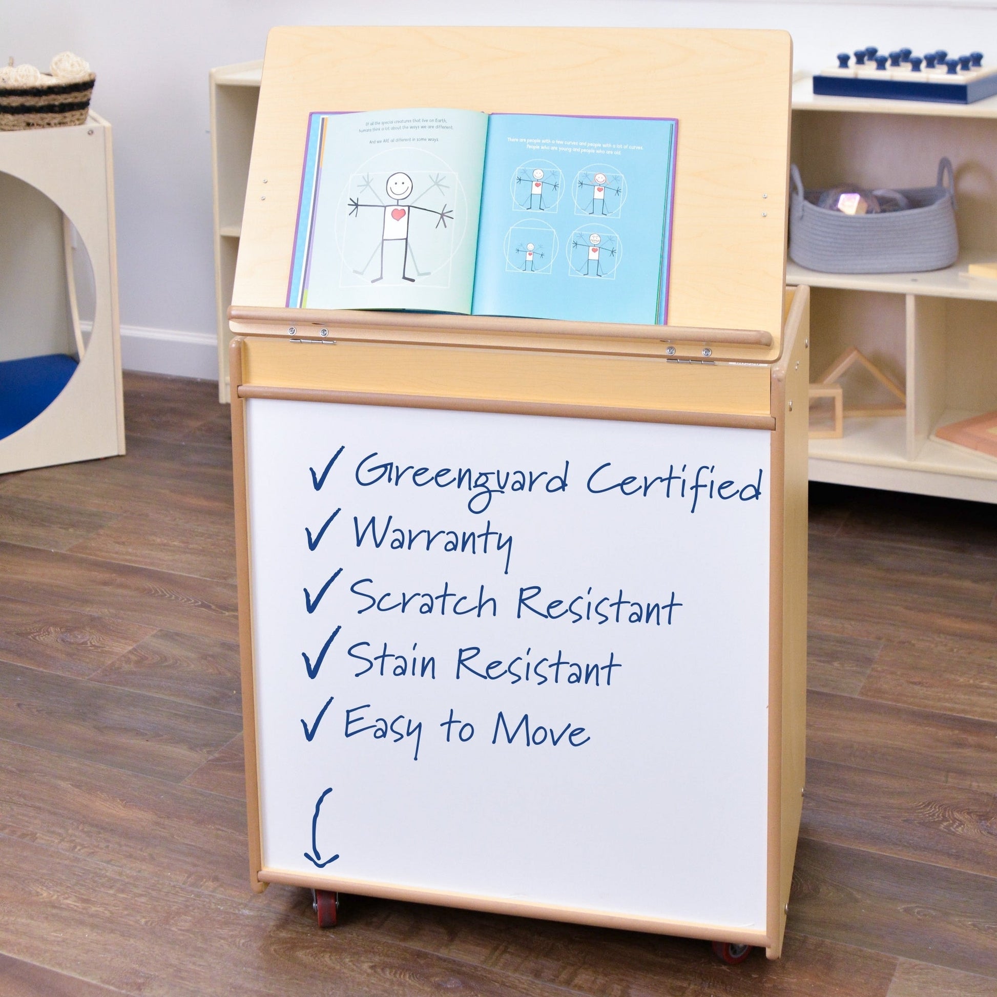 Angeles Value Line Big Book Display - 25"L x 16"W x 30"H (ANG7179) - SchoolOutlet