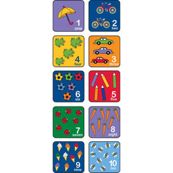Children's Factory Let’s Learn How to Count Seating Squares -Set of 10 (CF0001)