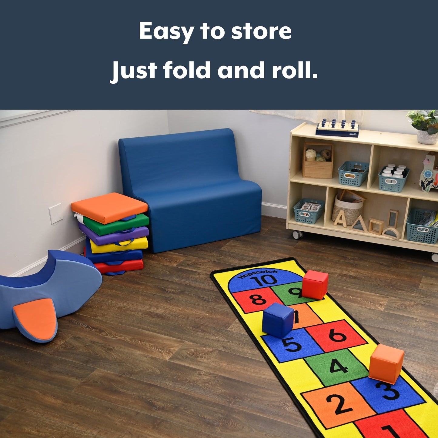 Children's Factory Hopscotch Play Carpet (CF0002) - SchoolOutlet