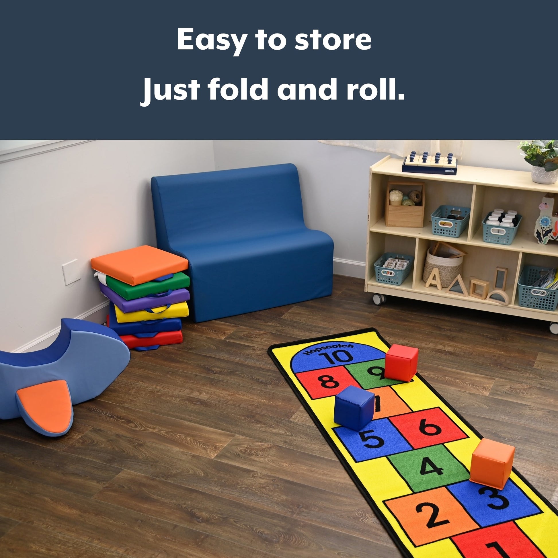 Children's Factory Hopscotch Play Carpet (CF0002) - SchoolOutlet