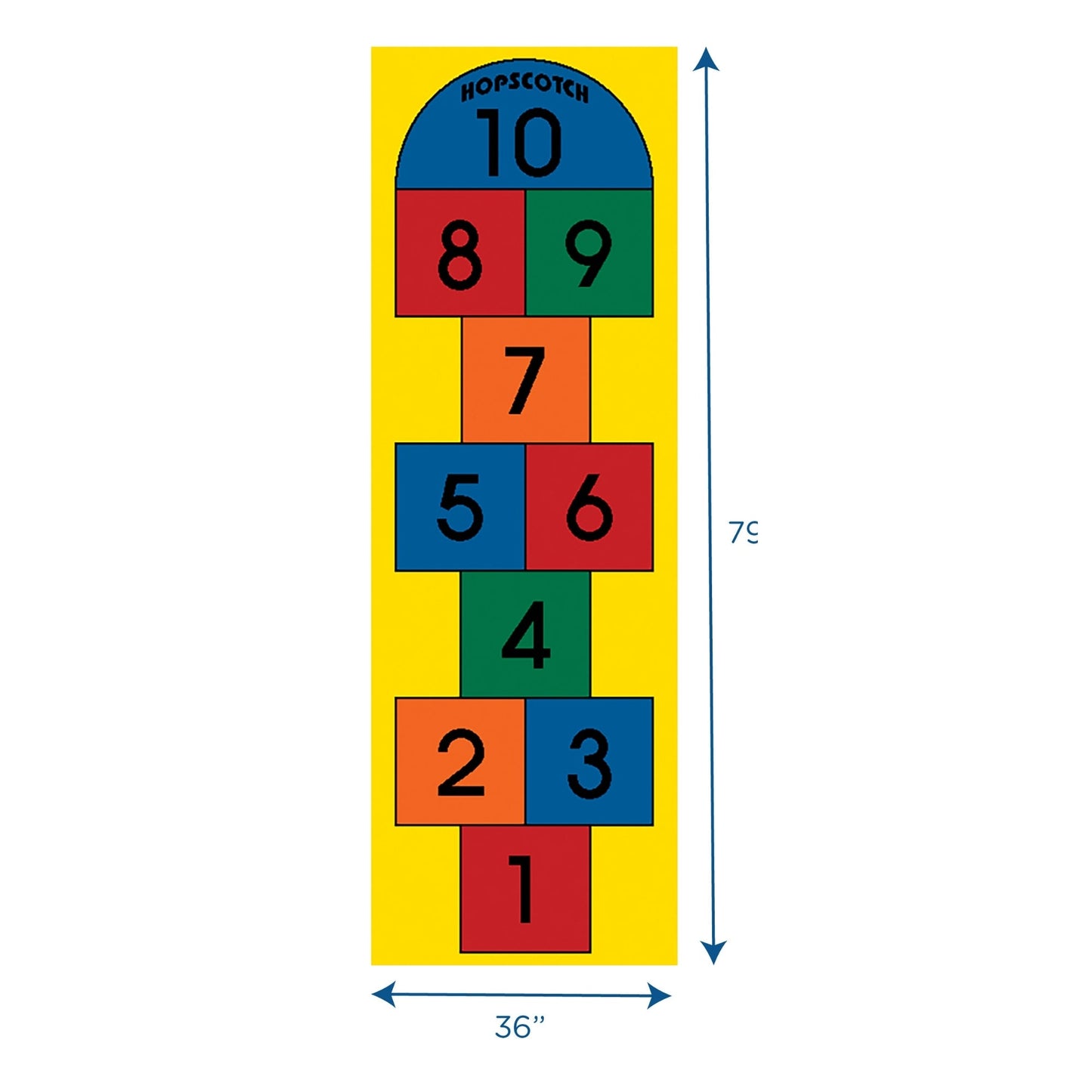 Children's Factory Hopscotch Play Carpet (CF0002) - SchoolOutlet