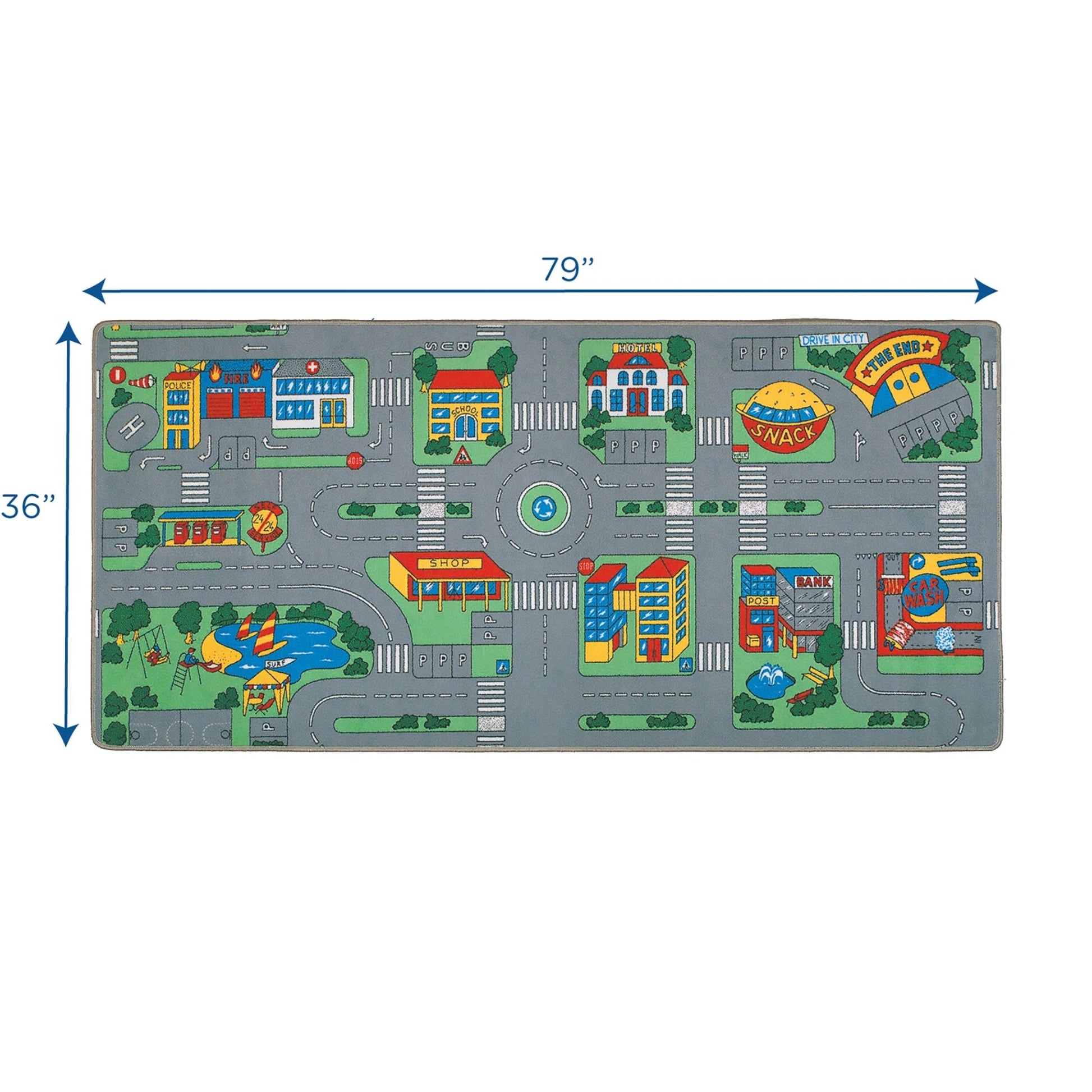 Children's Factory City Life Play Carpet (CF0003) - SchoolOutlet