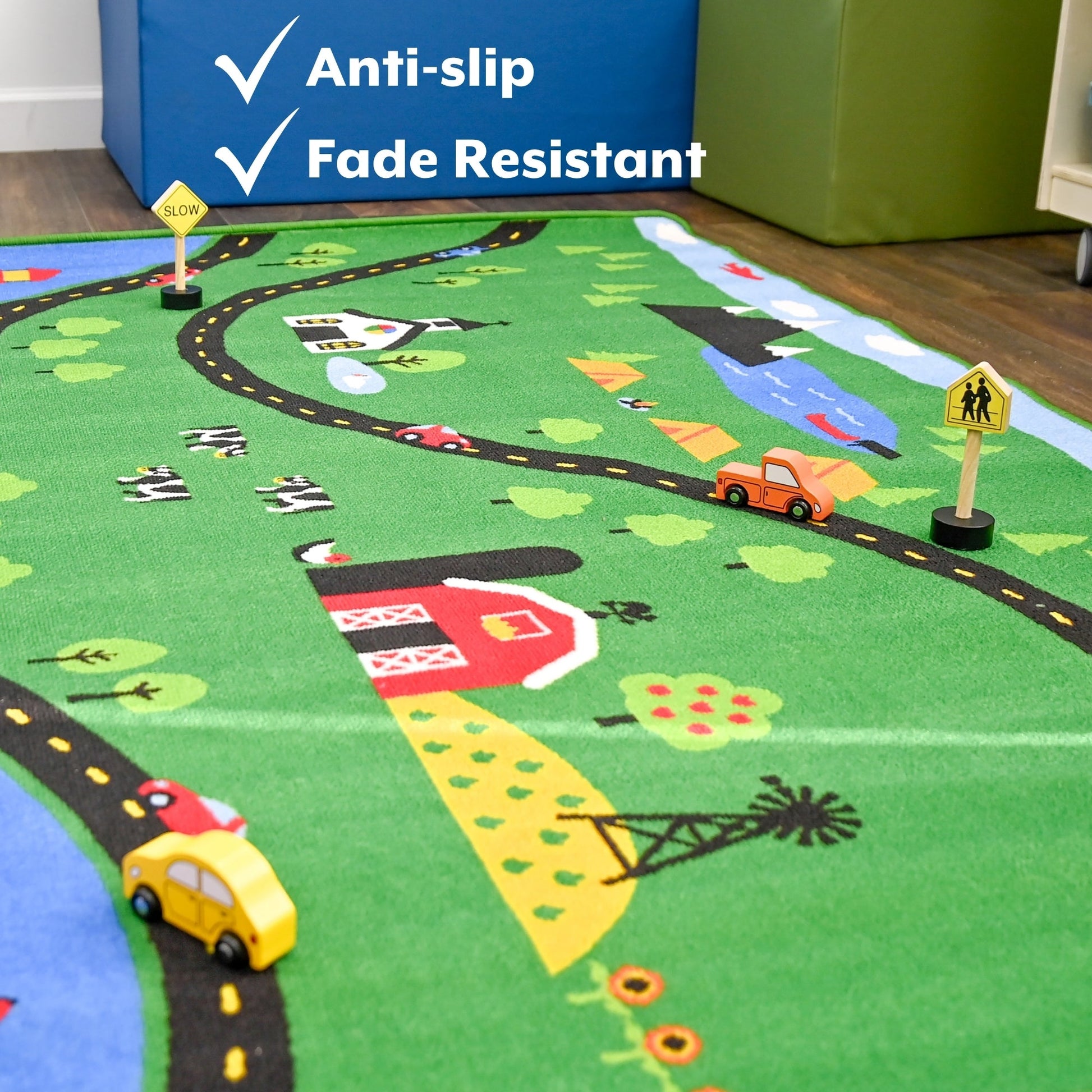 Children's Factory Sunday Drive Value Rug (CF0004) - SchoolOutlet