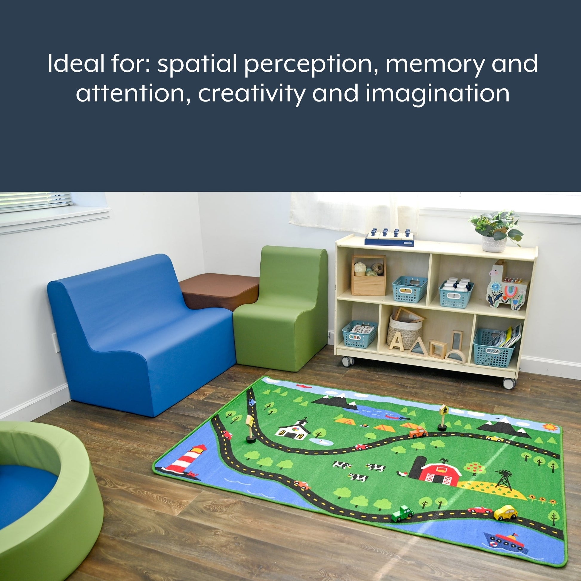Children's Factory Sunday Drive Value Rug (CF0004) - SchoolOutlet