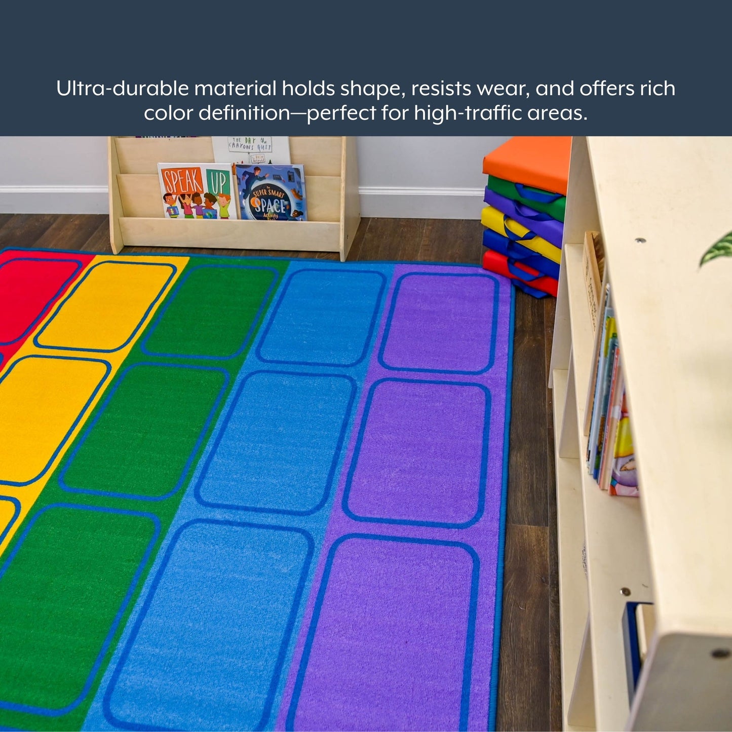 Children's Factory Seating Rows Value Rug (CF0006) - SchoolOutlet