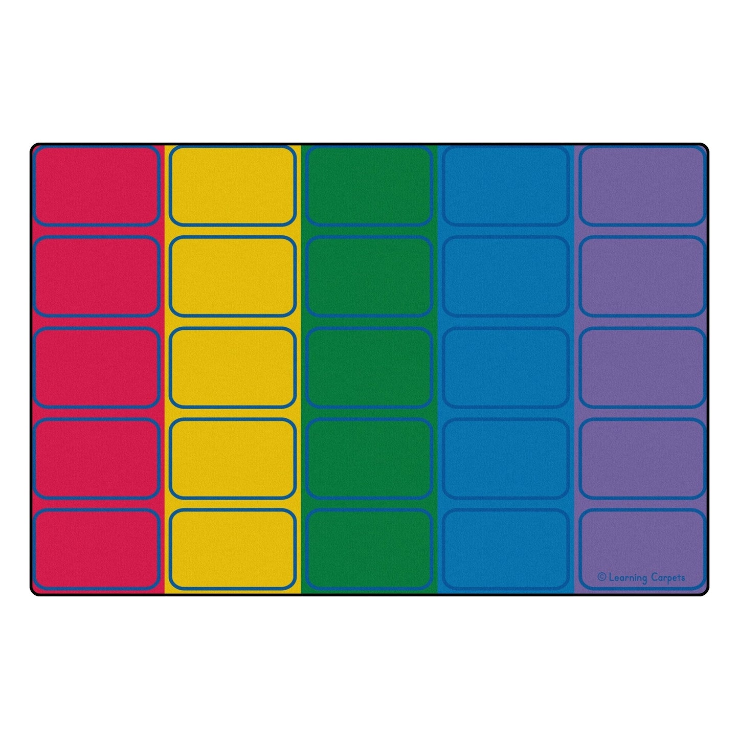 Children's Factory Seating Rows Value Rug (CF0006) - SchoolOutlet