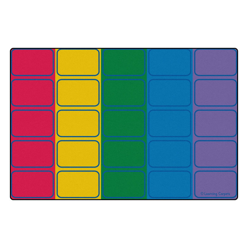 Children's Factory Seating Rows Value Rug (CF0006) - SchoolOutlet