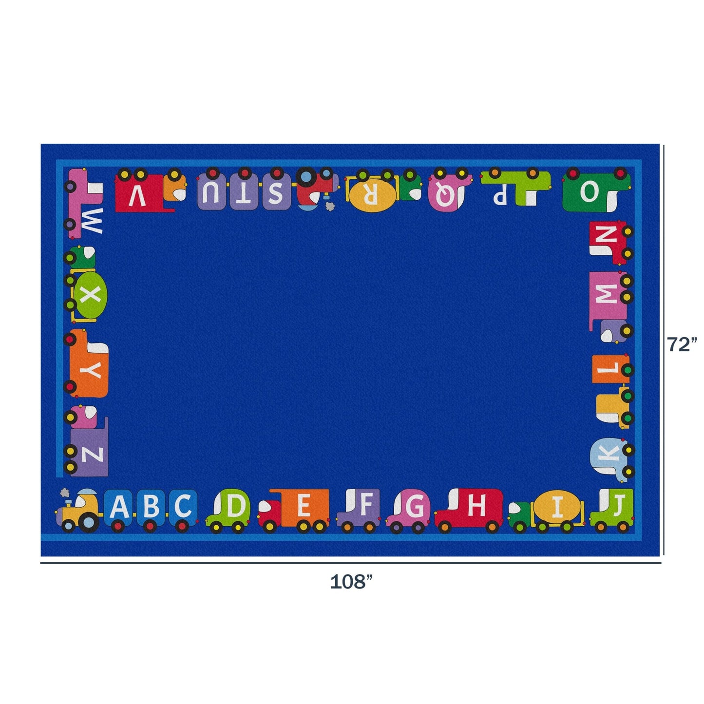 Children's Factory Caravan of Cars Value Rug (CF0007) - SchoolOutlet