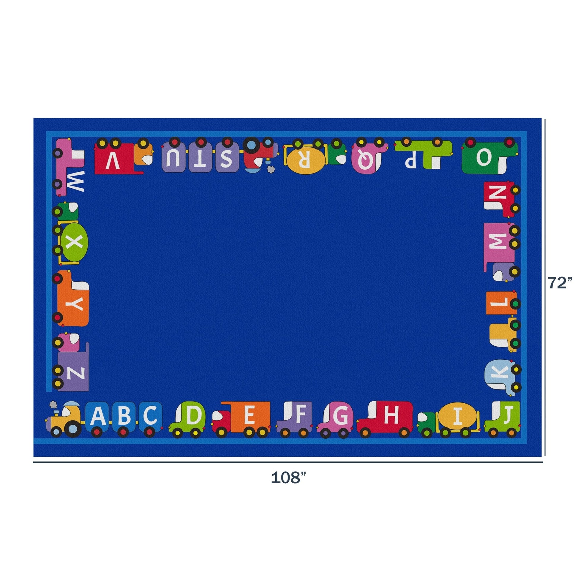 Children's Factory Caravan of Cars Value Rug (CF0007) - SchoolOutlet