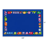 Children's Factory Caravan of Cars Value Rug (CF0007) - SchoolOutlet