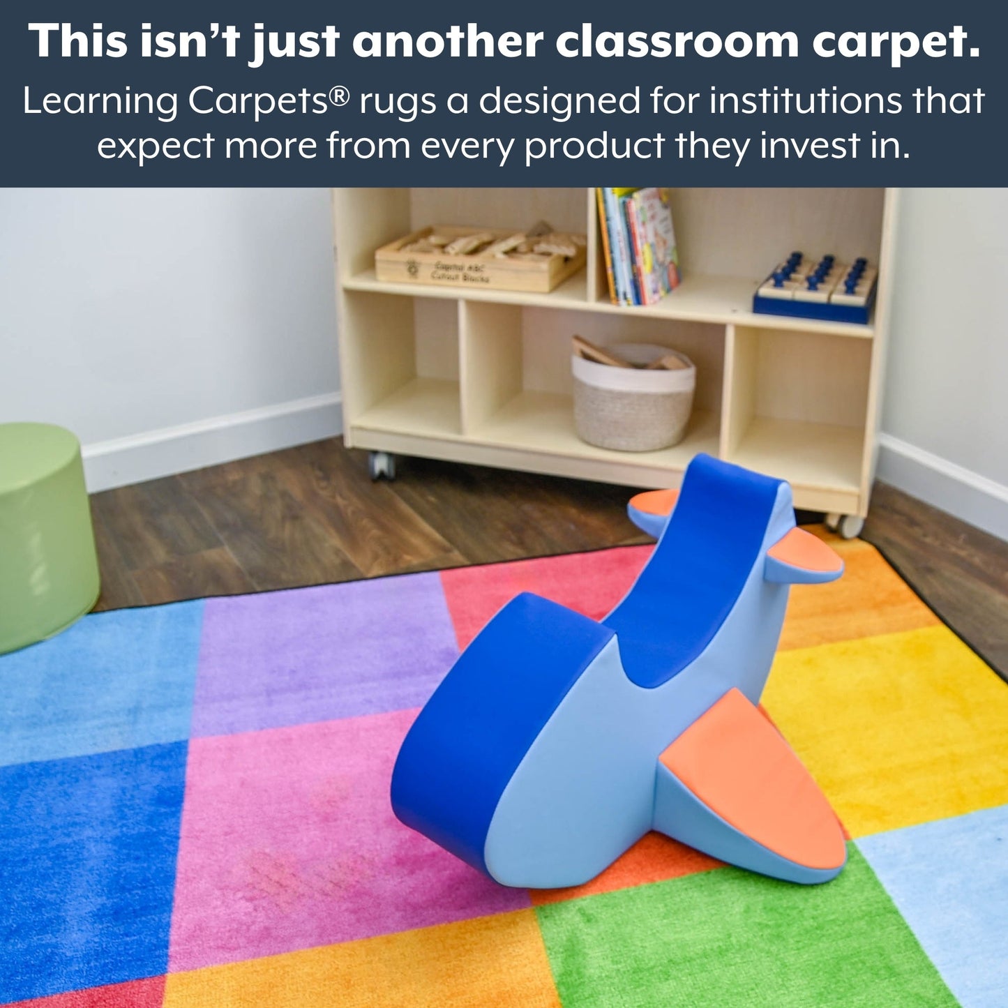 Children's Factory Rainbow Mosaic Carpet (CF0008) - SchoolOutlet