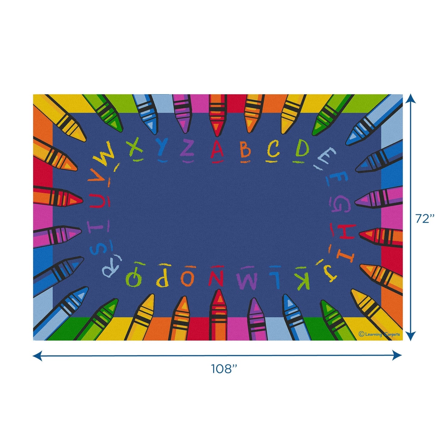 Children's Factory Alphabet Crayon Carpet (CF0009) - SchoolOutlet