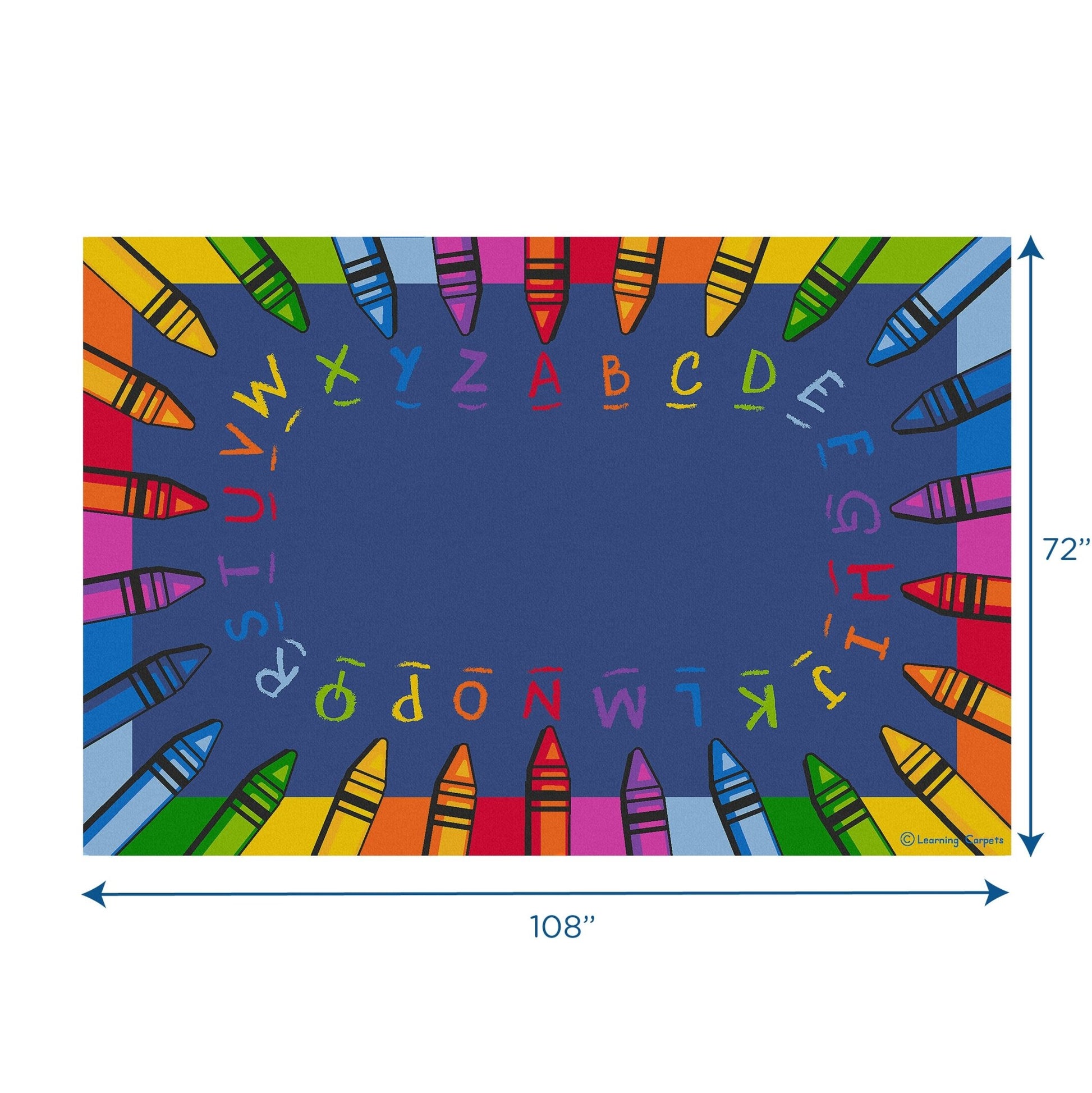 Children's Factory Alphabet Crayon Carpet (CF0009) - SchoolOutlet