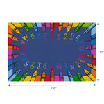 Children's Factory Alphabet Crayon Carpet (CF0009) - SchoolOutlet