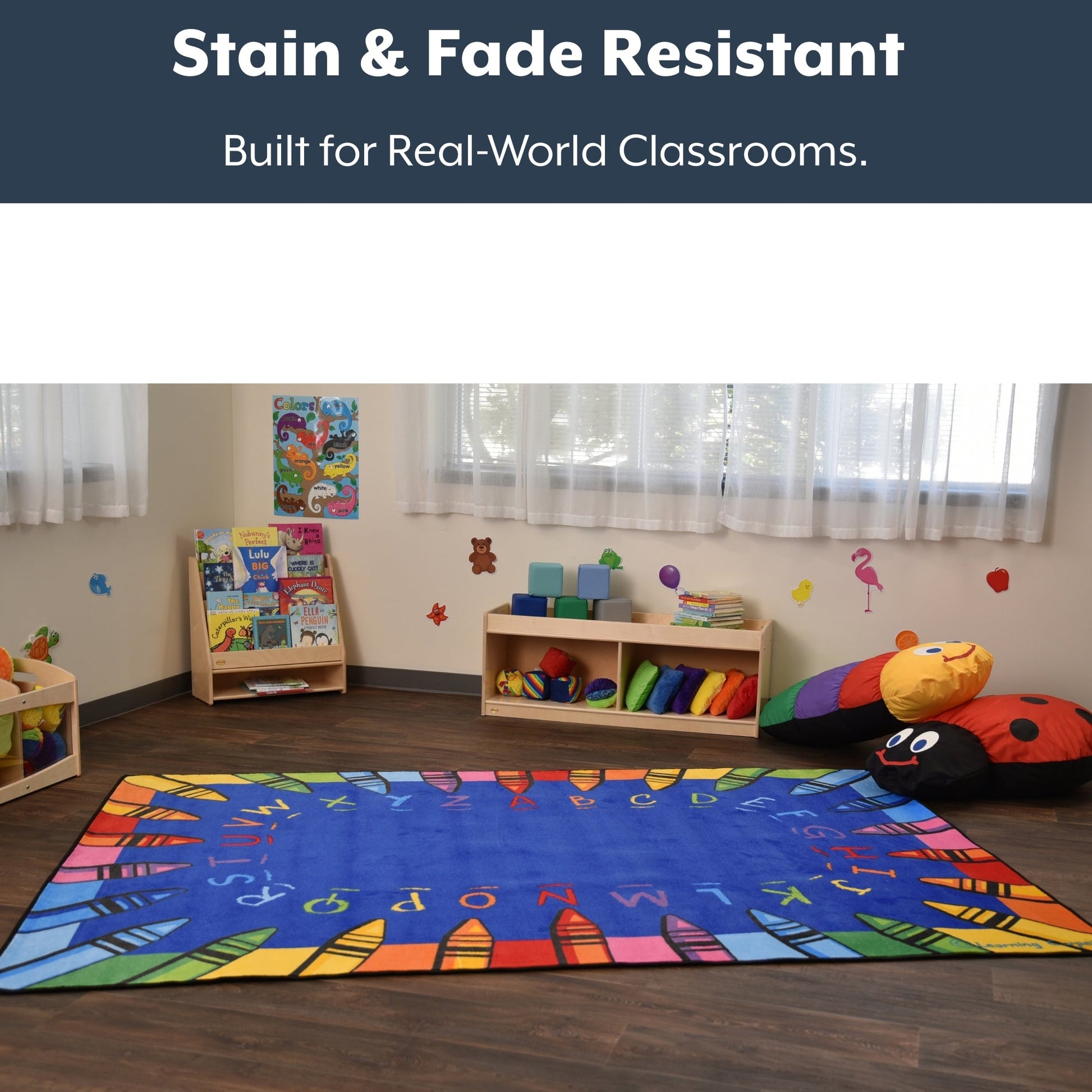 Children's Factory Alphabet Crayon Carpet (CF0009) - SchoolOutlet