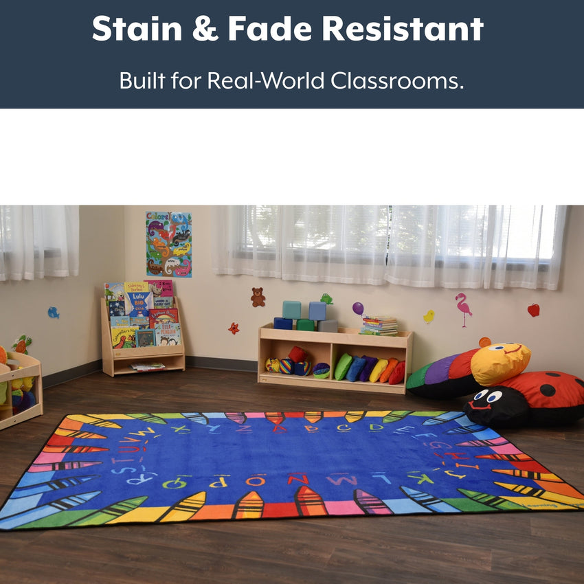 Children's Factory Alphabet Crayon Carpet (CF0009) - SchoolOutlet