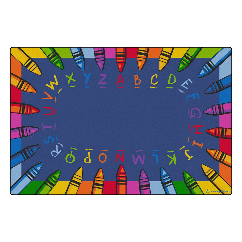Children's Factory Alphabet Crayon Carpet (CF0009) - SchoolOutlet
