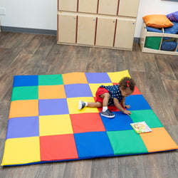 Children's Factory Patchwork Crawly Mat - Rainbow (CF321-132)