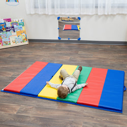 Children's Factory 4' x 6' Folding Gym Mat - Rainbow (CF321-145)