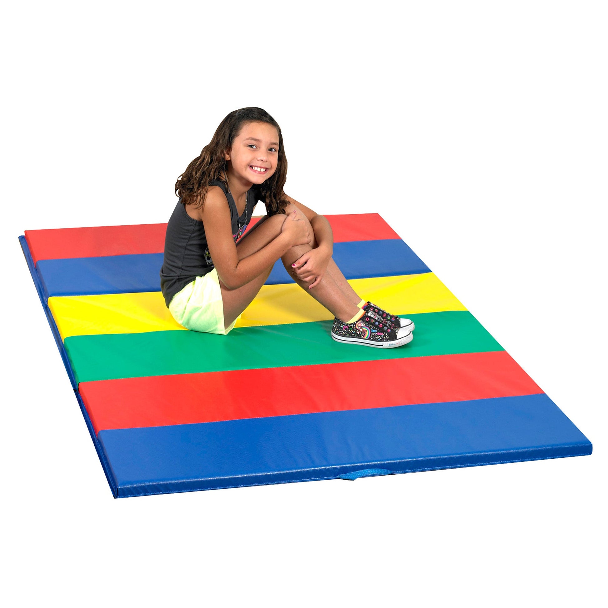 Children's Factory 4' x 6' Folding Gym Mat - Rainbow (CF321-145) - SchoolOutlet