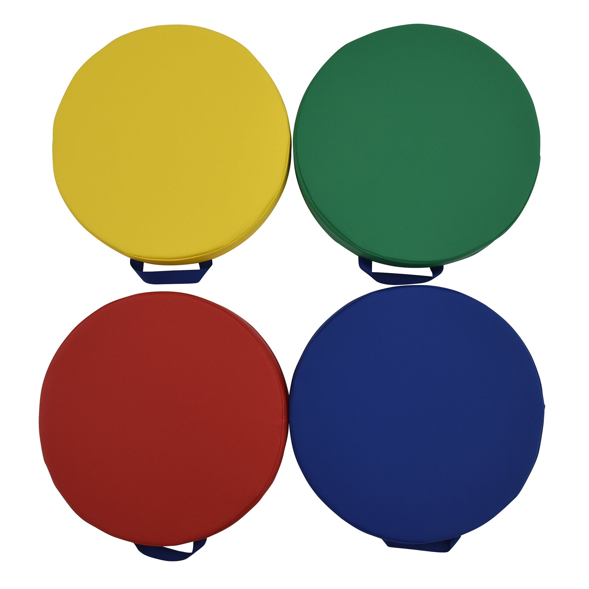 Children's Factory Round Floor Cushions - Set of 4 - Rainbow - SchoolOutlet