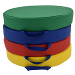 Children's Factory Round Floor Cushions - Set of 4 - Rainbow - SchoolOutlet