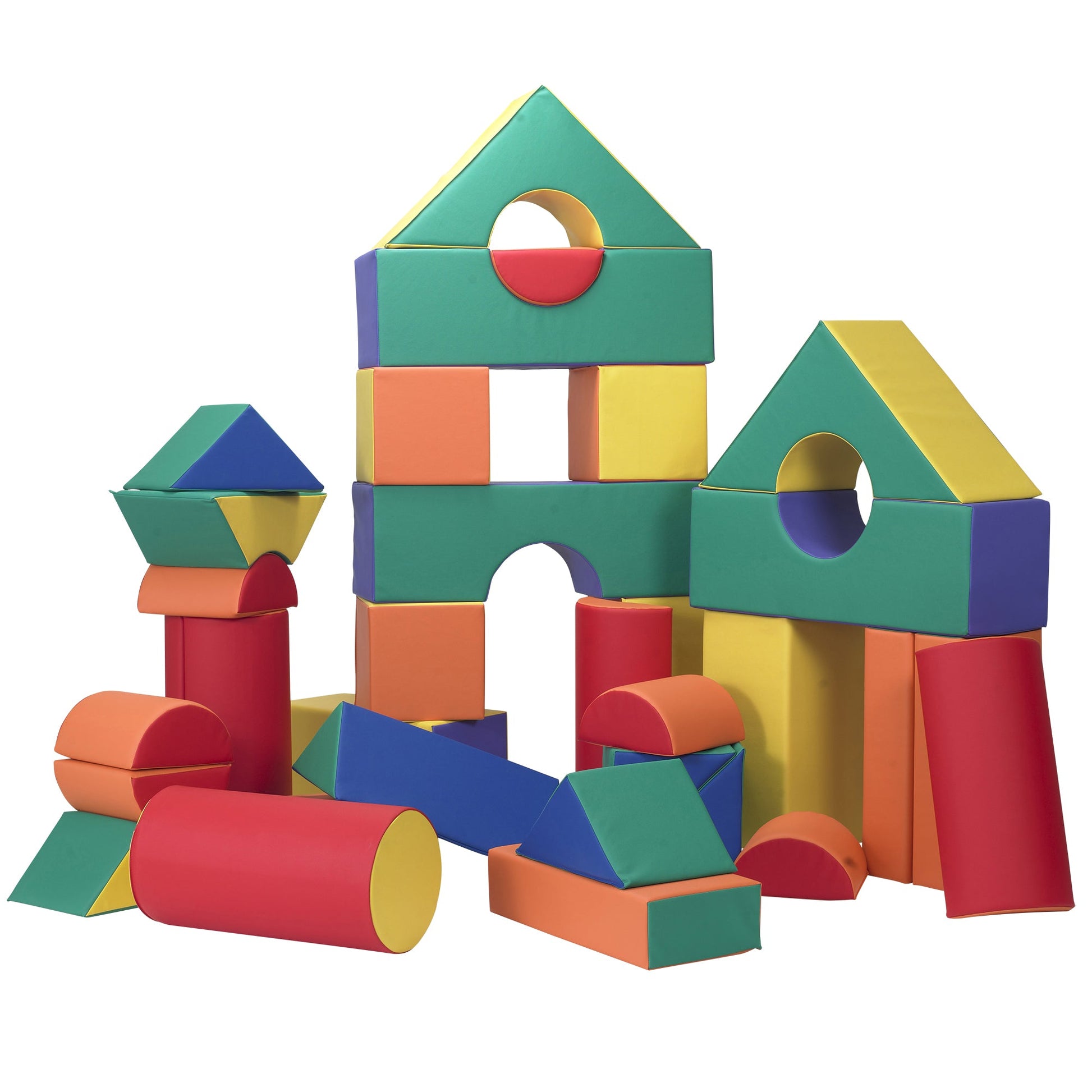 Children's Factory 12" Module Blocks - Set of 35 (Set A and B) - SchoolOutlet