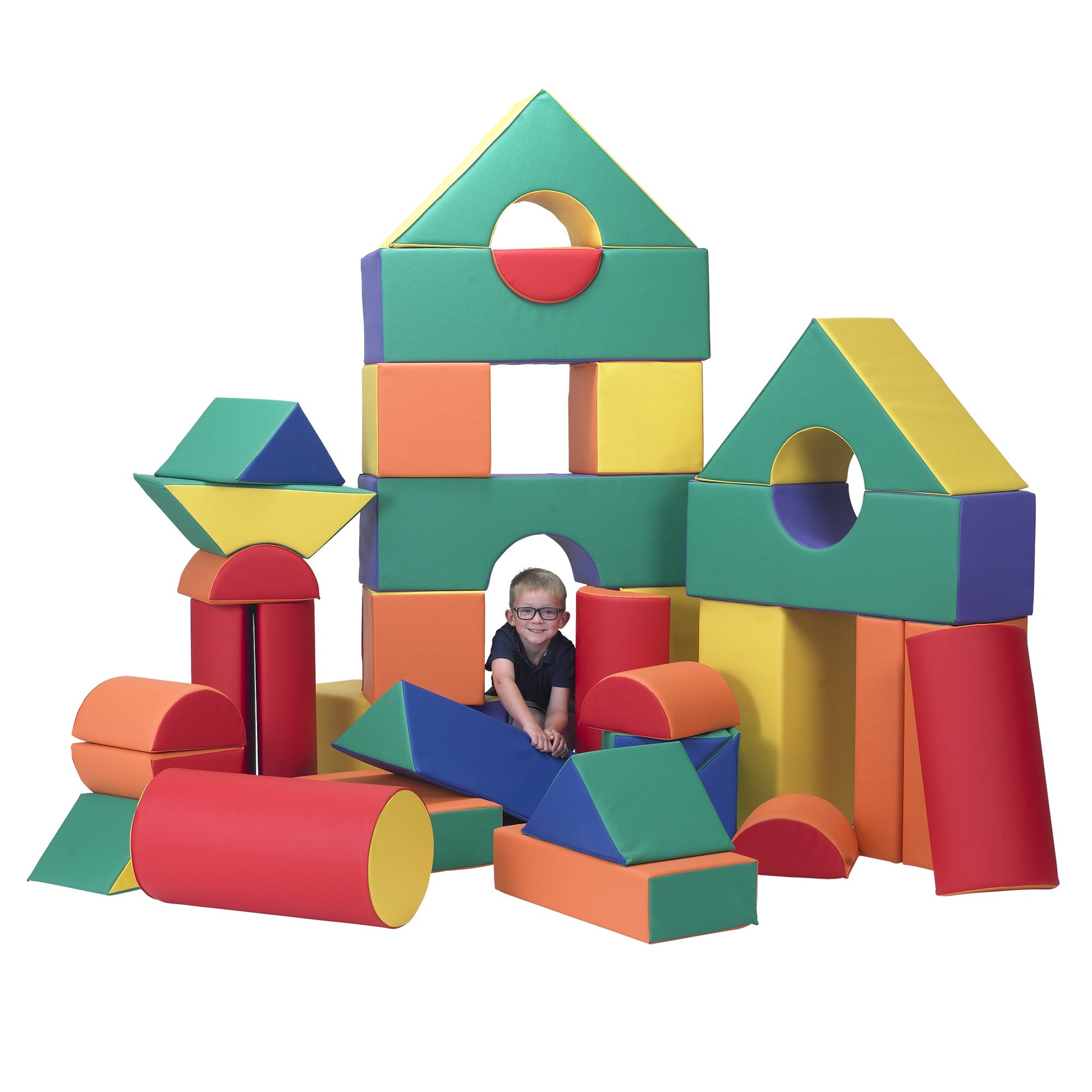 Children's Factory 12" Module Blocks - Set of 35 (Set A and B) - SchoolOutlet