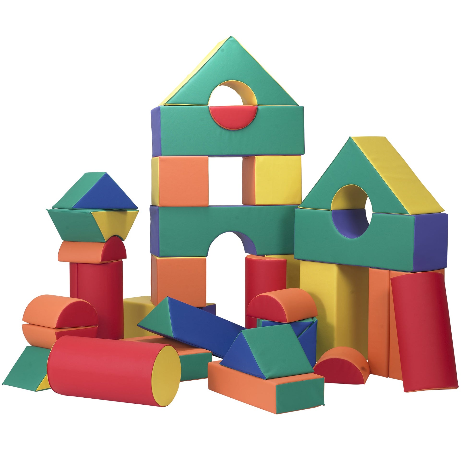 Children's Factory 12" Module Blocks - Set of 35 (Set A and B) - SchoolOutlet