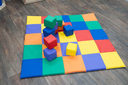Children's Factory Patchwork Mat and Block Set - Rainbow (CF322-047)