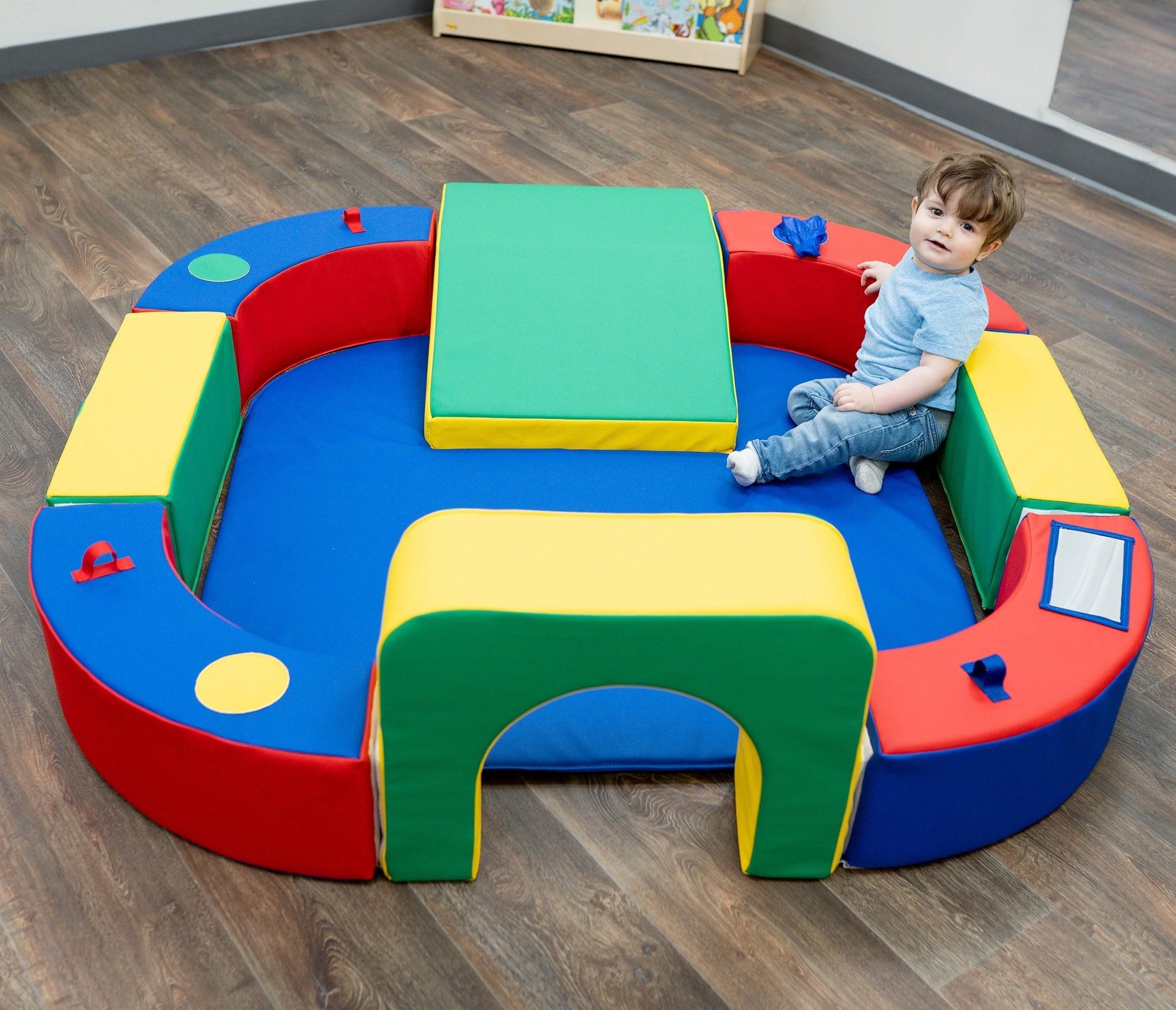 Children's Factory Playring with Tunnel and Slide (CF322-162) - SchoolOutlet