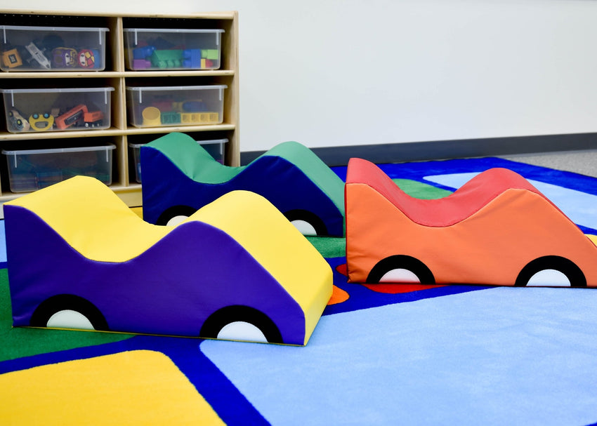 Children's Factory Wide Infant Toddler Soft Cars - Set of 3 (CF332-487) - SchoolOutlet