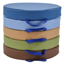 Children's Factory Round Floor Cushions - Set of 5 - Woodland