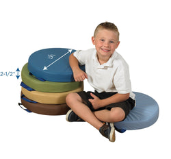Children's Factory Round Floor Cushions - Set of 5 - Woodland