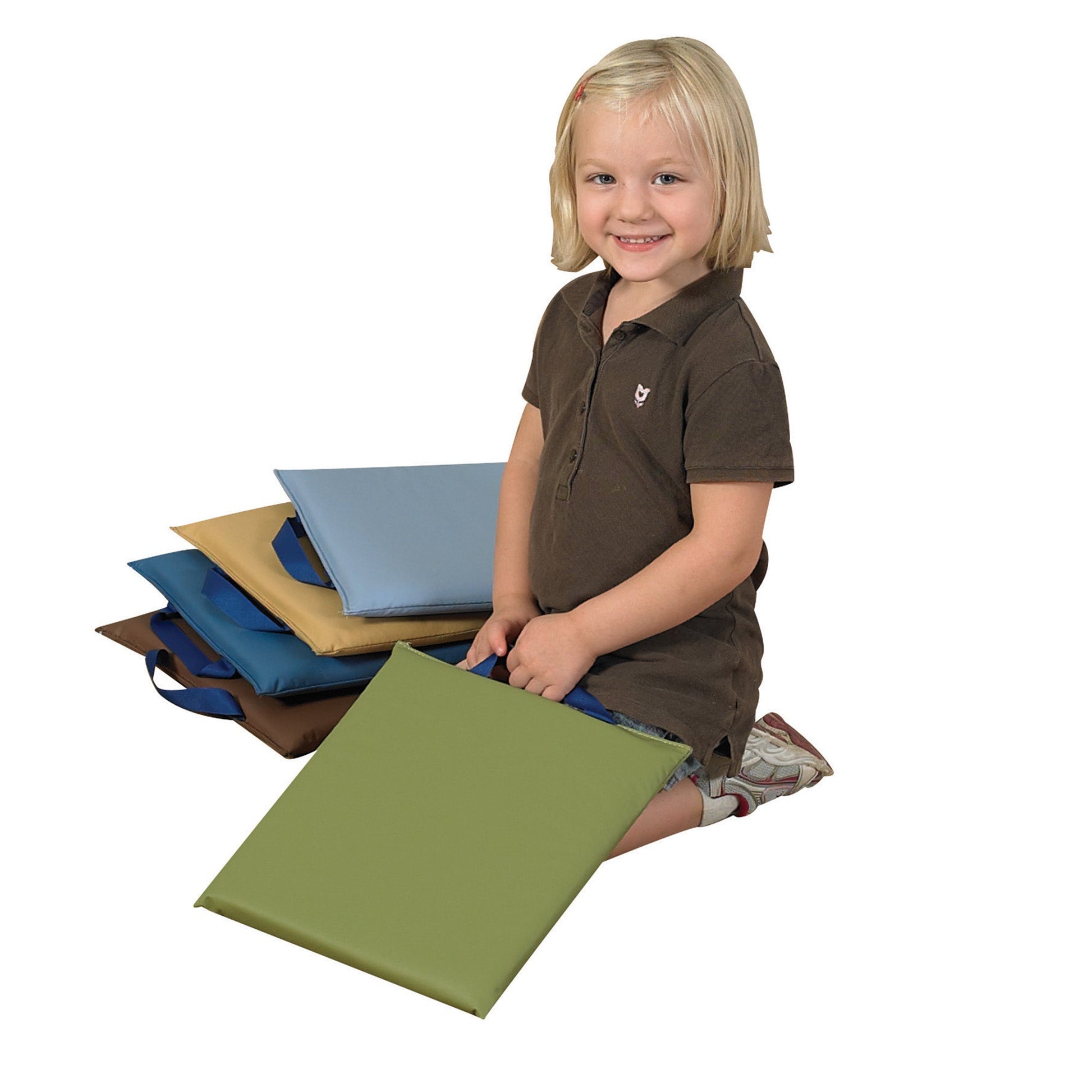 Children's Factory 12" Sit - Upons - Set of 5 - Woodland - SchoolOutlet