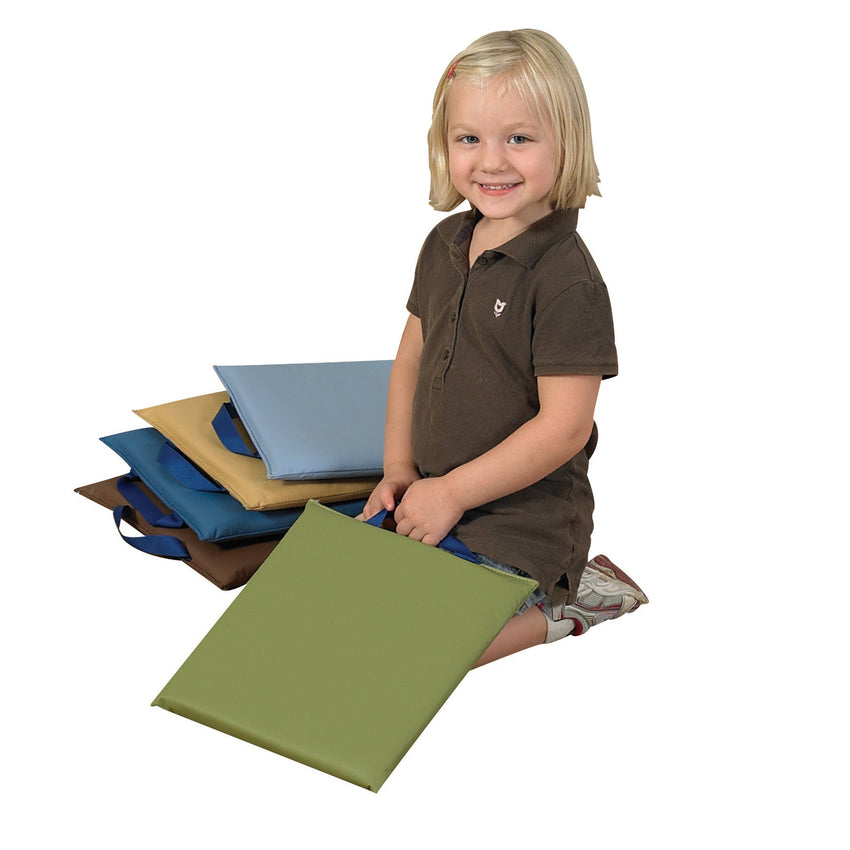 Children's Factory 12" Sit - Upons - Set of 5 - Woodland - SchoolOutlet