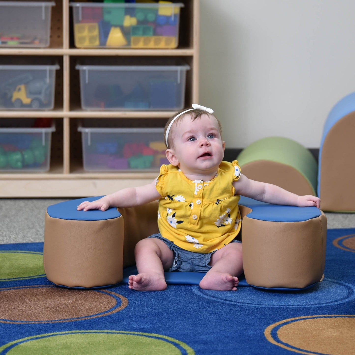 Children's Factory Sit Me Up - Deep Water/Almond - SchoolOutlet