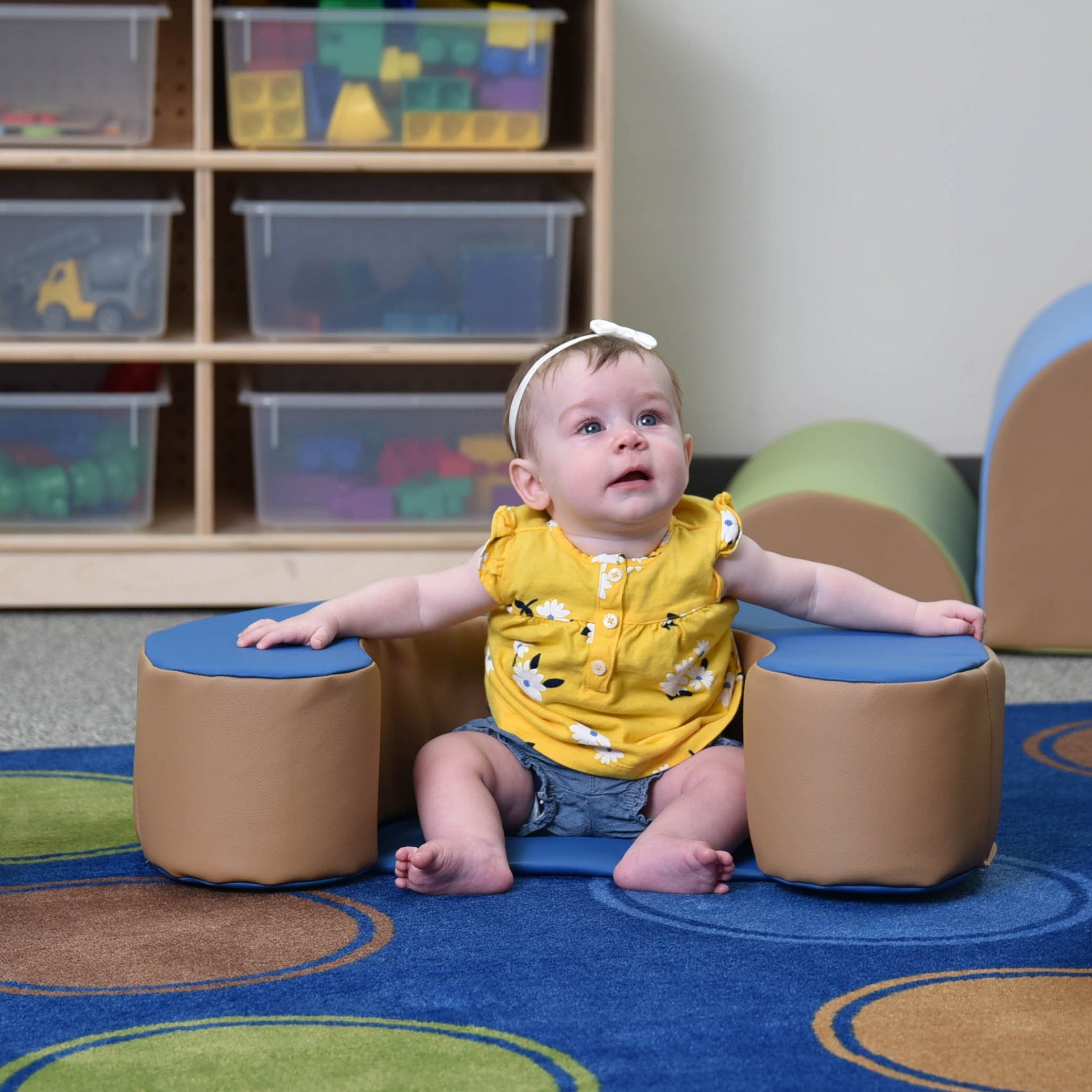 Children's Factory Sit Me Up - Deep Water/Almond - SchoolOutlet