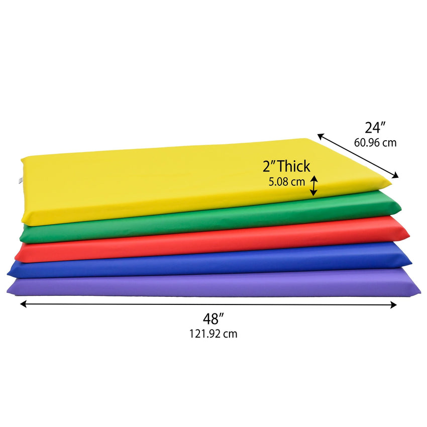 Children's Factory Nap Time Rest Mats - Set of 5 - Rainbow (CF350-048) - SchoolOutlet