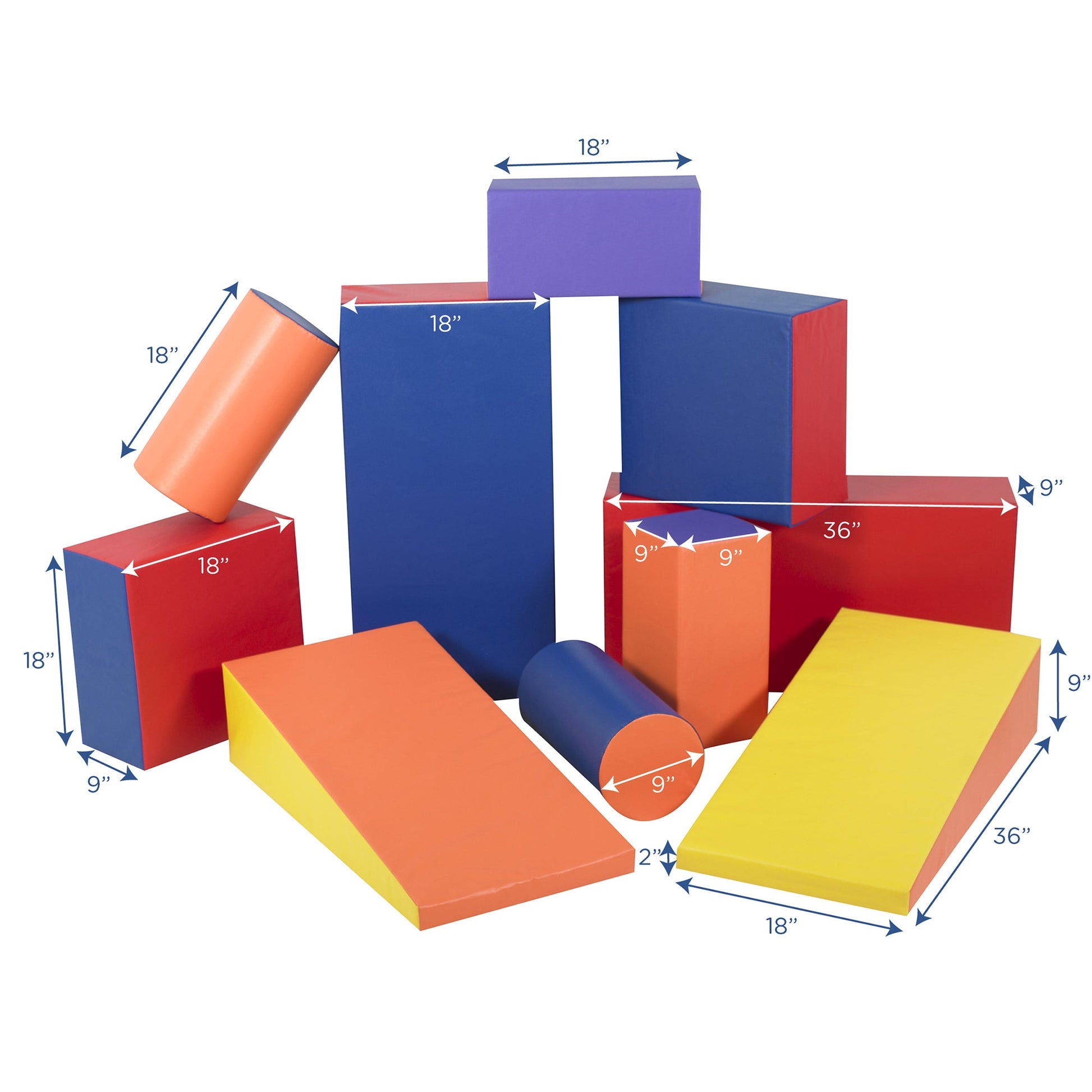 Children's Factory Soft Shapes - Set of 10 - SchoolOutlet