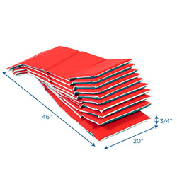 Children's Factory Pillow Rest Mat - Set of 10 - Red/Green (CF400-011)