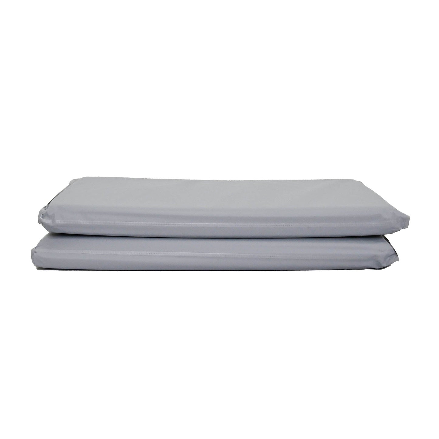 Children's Factory 1" Angels 4 Section Folding Rest Nap Mat - Fog Blue/Sand - SchoolOutlet