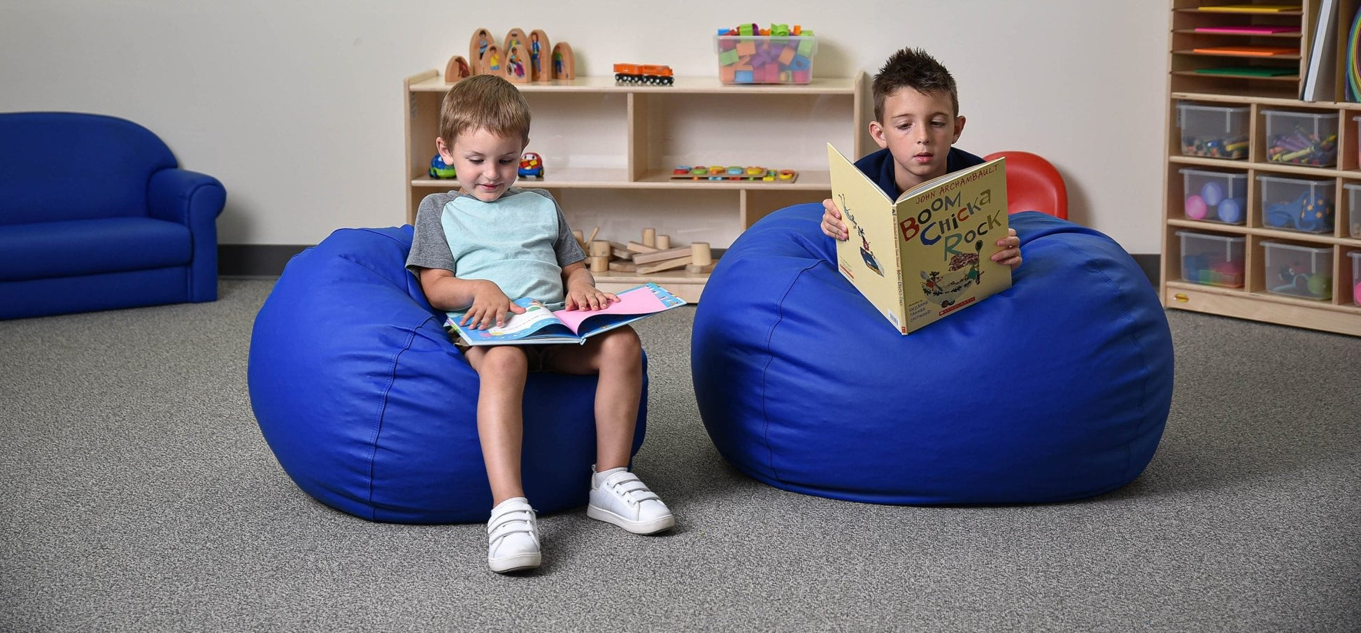 Children's Factory 35" Round Bean Bag - SchoolOutlet