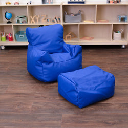 Children's Factory Cozy Chair and Ottoman