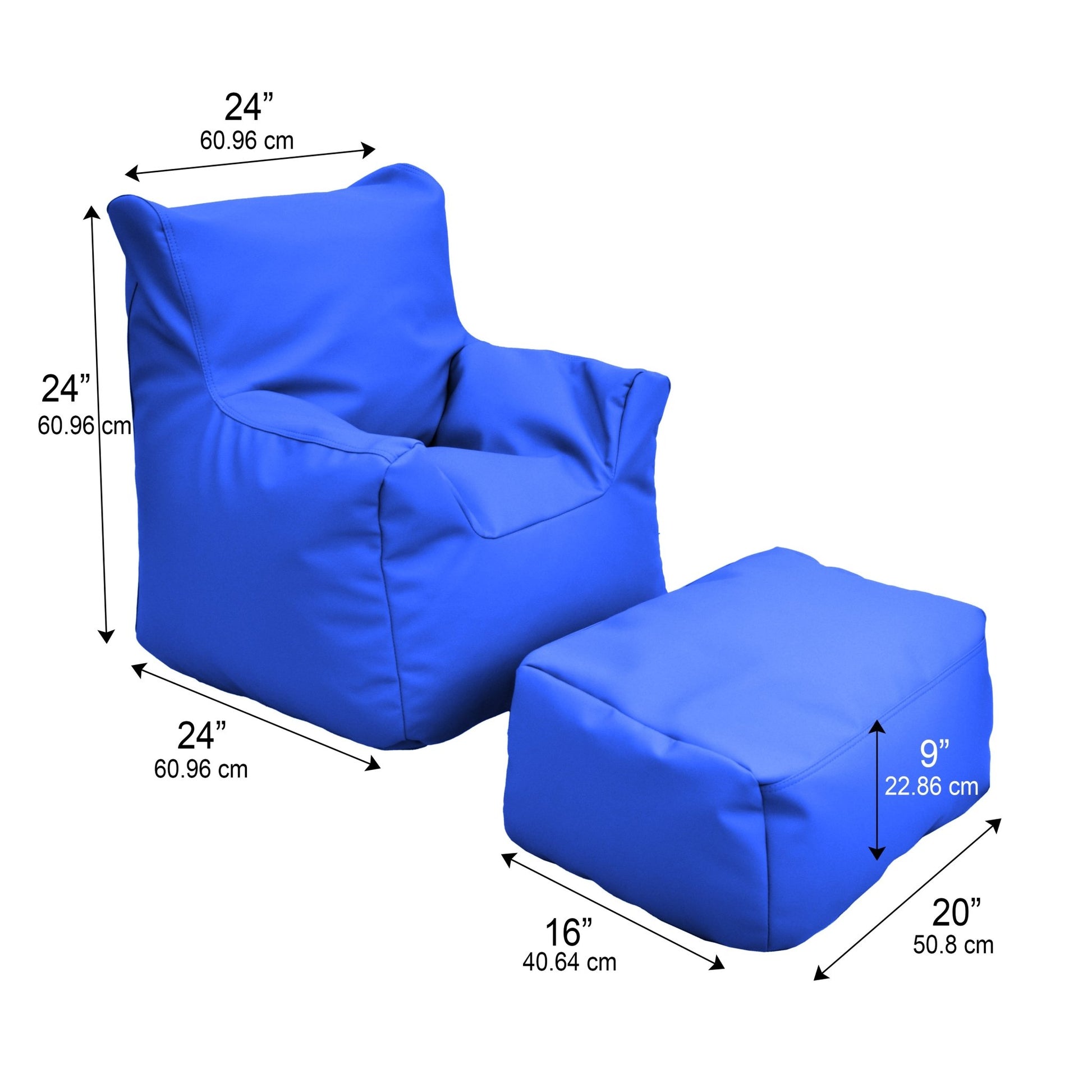 Children's Factory Cozy Chair and Ottoman - SchoolOutlet