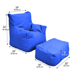 Children's Factory Cozy Chair and Ottoman - SchoolOutlet