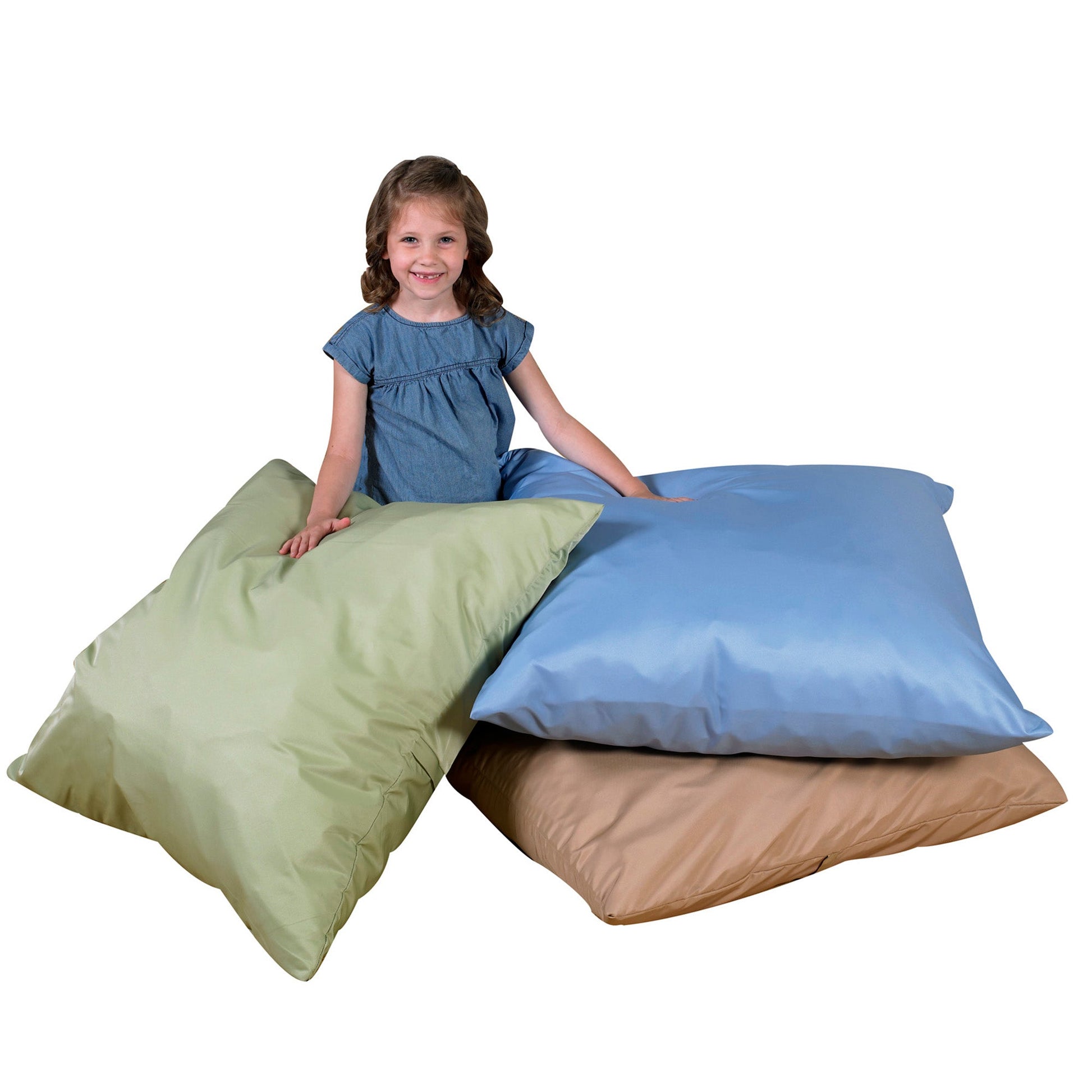 Children's Factory 27" Cozy Floor Pillows - Set of 3 - SchoolOutlet